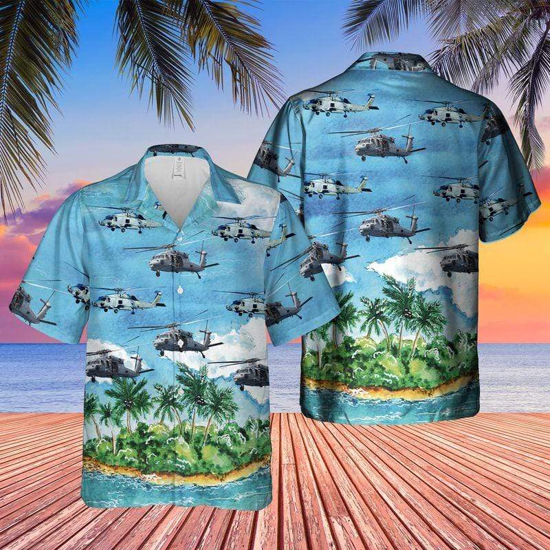 Us Navy Seahawk Unisex Hawaii Summer Beach Shirts Ha2986