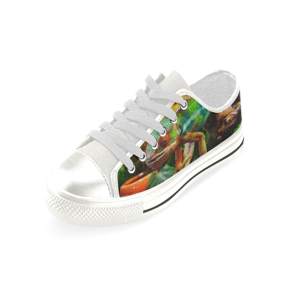 Chameleon Low Top Canvas Woman’S Animal Print Graphic Shoes