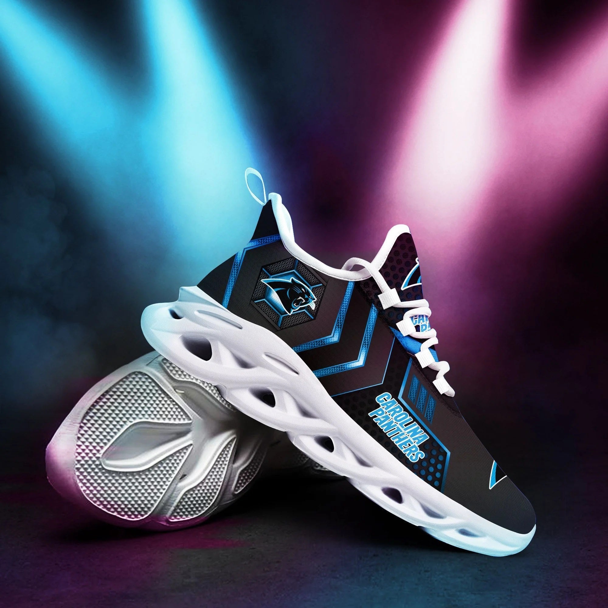 Carolina Panthers Casual 3D Air Max Running Shoes