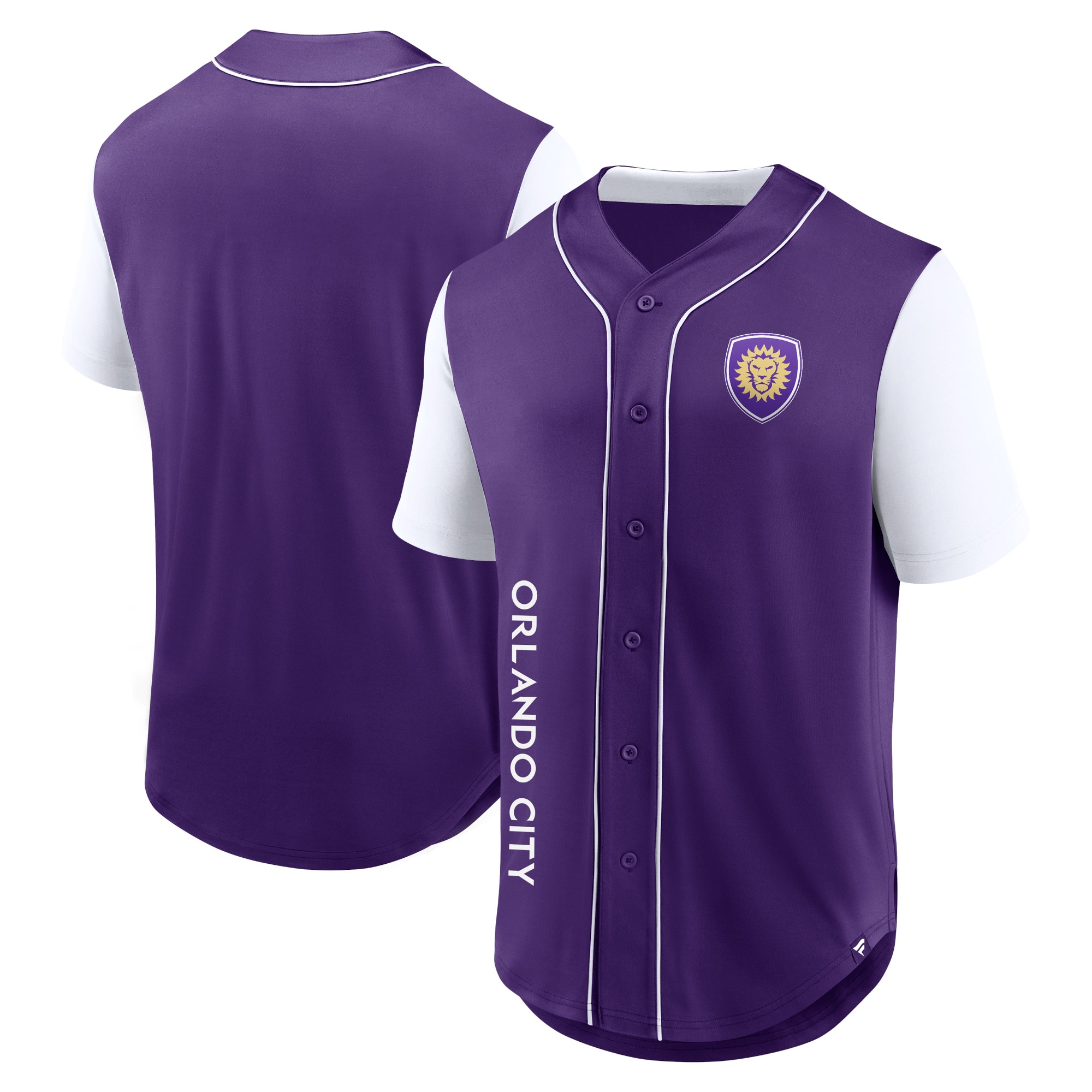 Orlando City SC Branded Balance Fashion Baseball Jersey – Purple