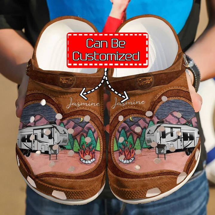 Camping Personalized Love clog Shoes Camping