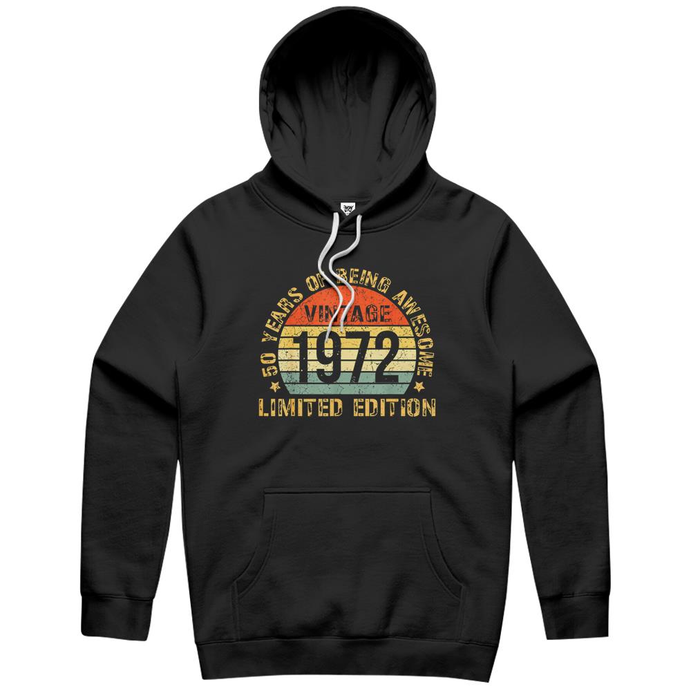 Turning 50 Birthday Decorations Men 50Th Bday 1972 Birthday (2) Hoodie