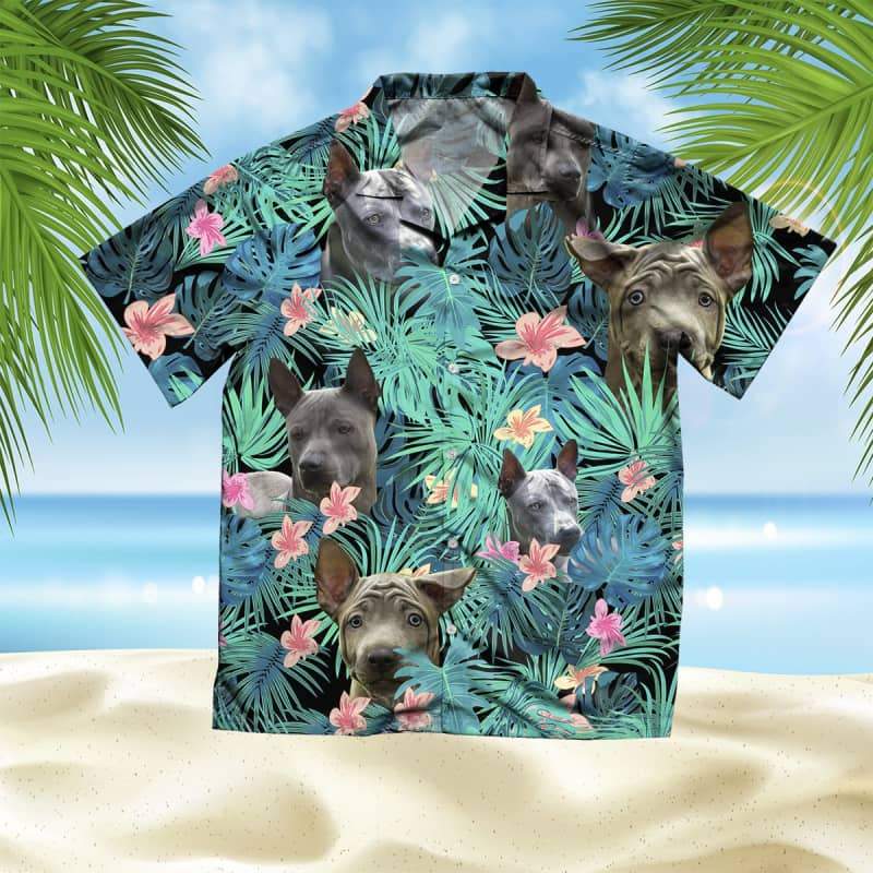 Thai Ridgeback Hawaiian Shirt, Dog Summer Leaves Hawaiian Shirt, Unisex Print Aloha Short Sleeve Casual Shirt
