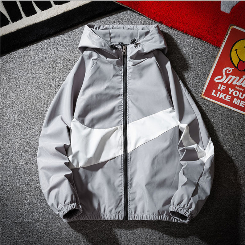 Spring Summer Sun Protection Jacket Fashion Brand Men’s Casual Coat Streetwear Hooded Jacket Men’s Clothing Windbreaker Jacket alx