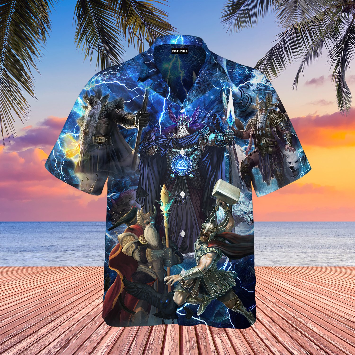 Viking Odin Norse Hawaiian Shirt | For Men & Women | Adult | Wt1268