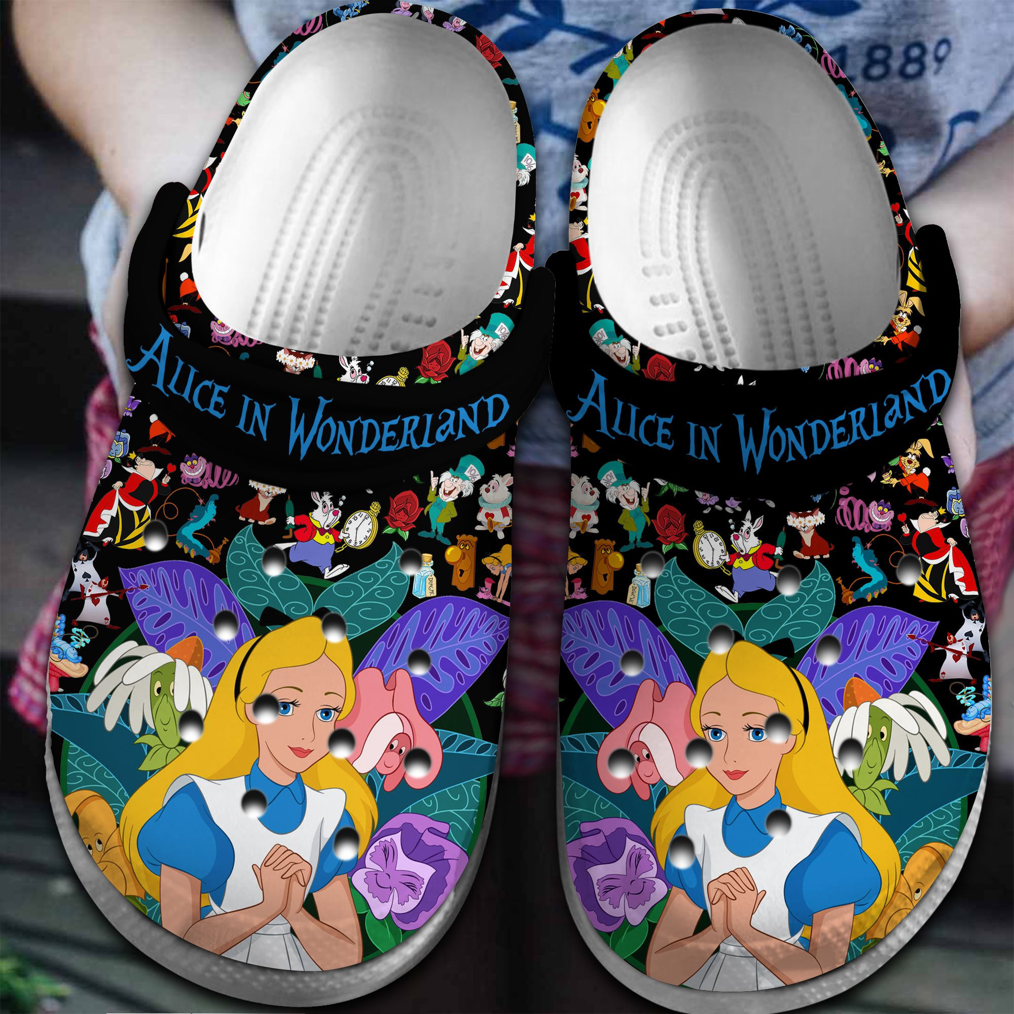 Alice In Wonderland Movie Crocss Clogs For Men Women And Kid Bm1411-2173