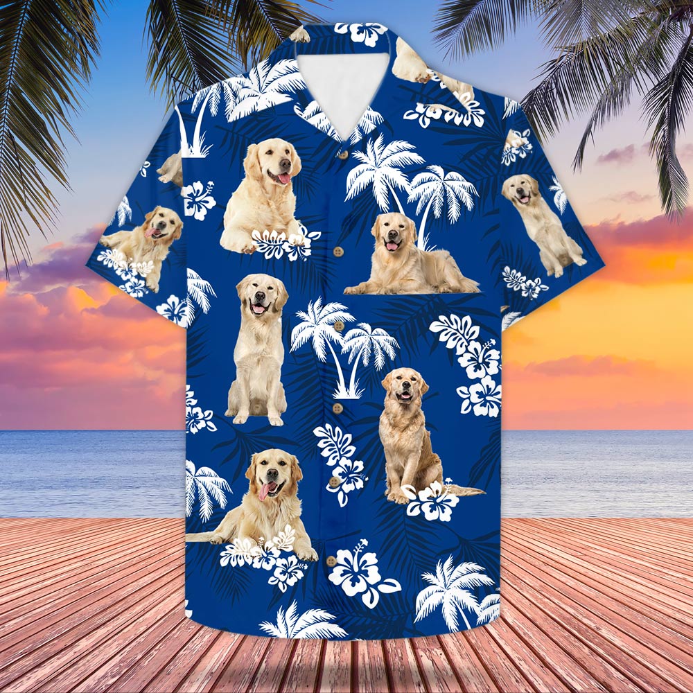 Golden Retriever Hawaii Shirt For Dog Lovers Ha2054