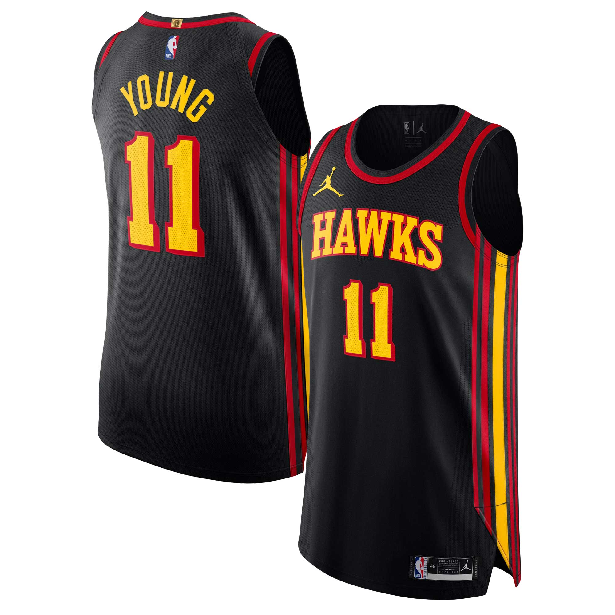 Trae Young Atlanta Hawks Jordan Brand Authentic Player Jersey – Statement Edition – Black