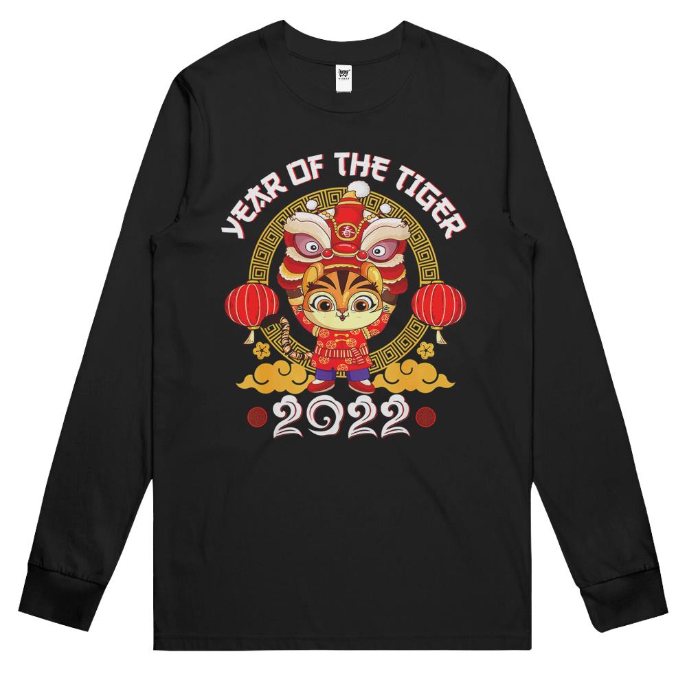 Year Of The Tiger Chinese Zodiac Chinese New Year 2022 Long Sleeve T Shirts