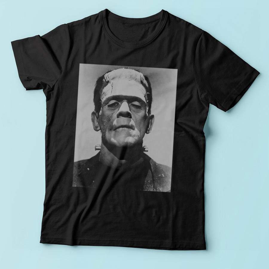 Frankenstein Movie Vintage Boris Karloff Bride Of Frankenstein Horror Men’S T Shirt