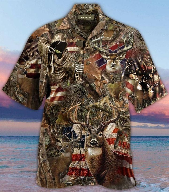 Awesome Deer Hunting Hawaiian Shirt