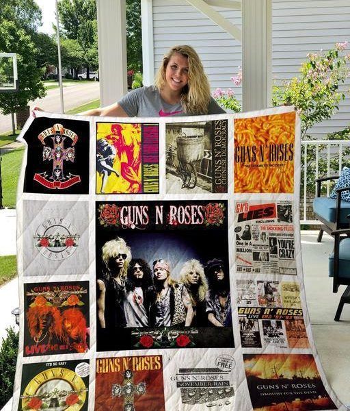 Guns N’ Roses Quilt Blanket, Fleece Blanket