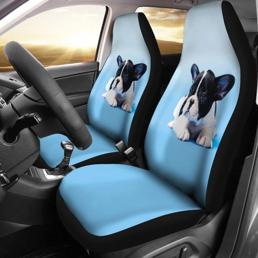 Cute Puppy French Bulldog Car Seat Covers