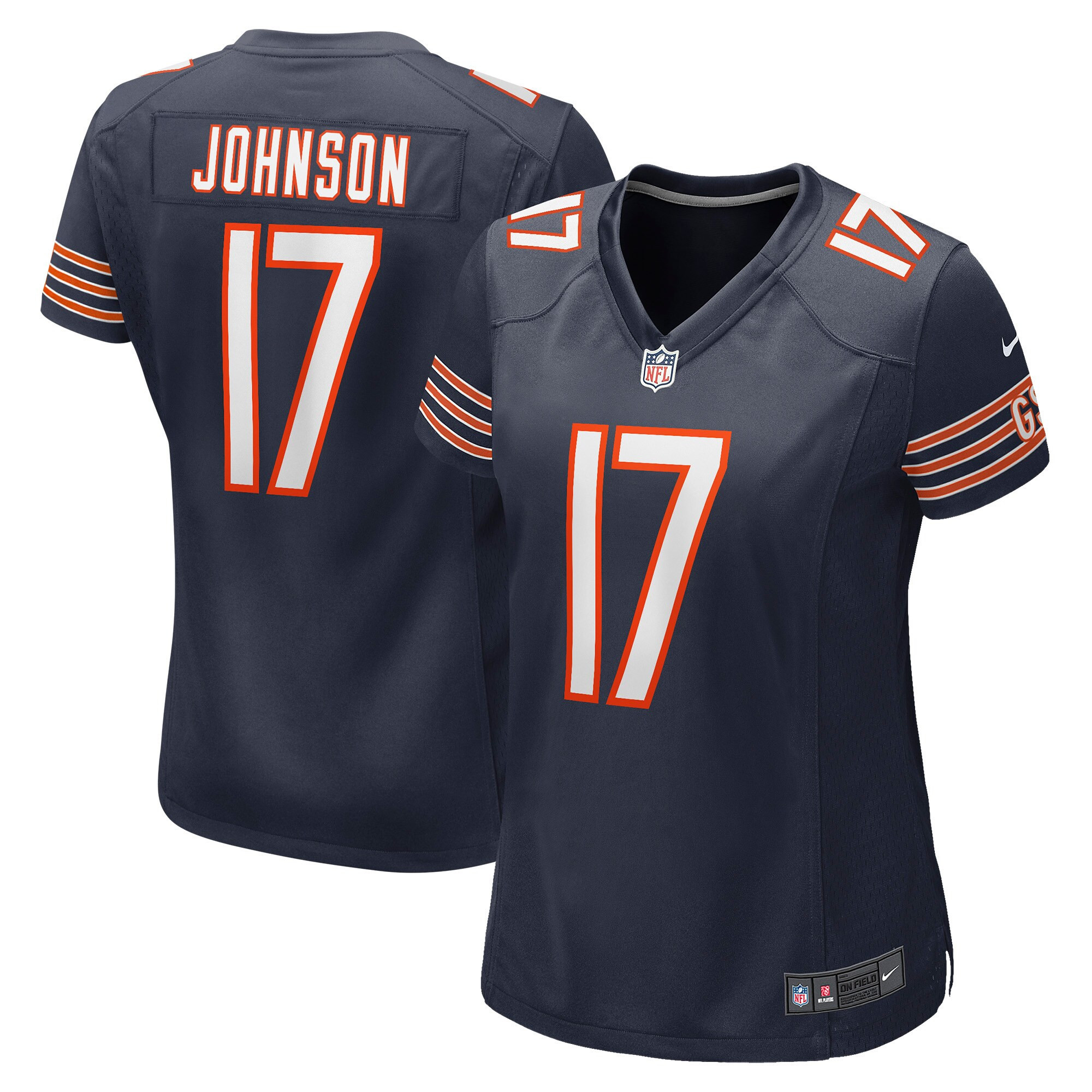 Brian Johnson Chicago Bears Womens Game Jersey – Navy NFL