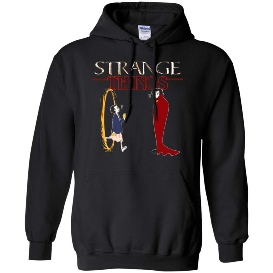 AGR Stranger Things Funny Mashup Strange Things Doctor Strange Hoodie