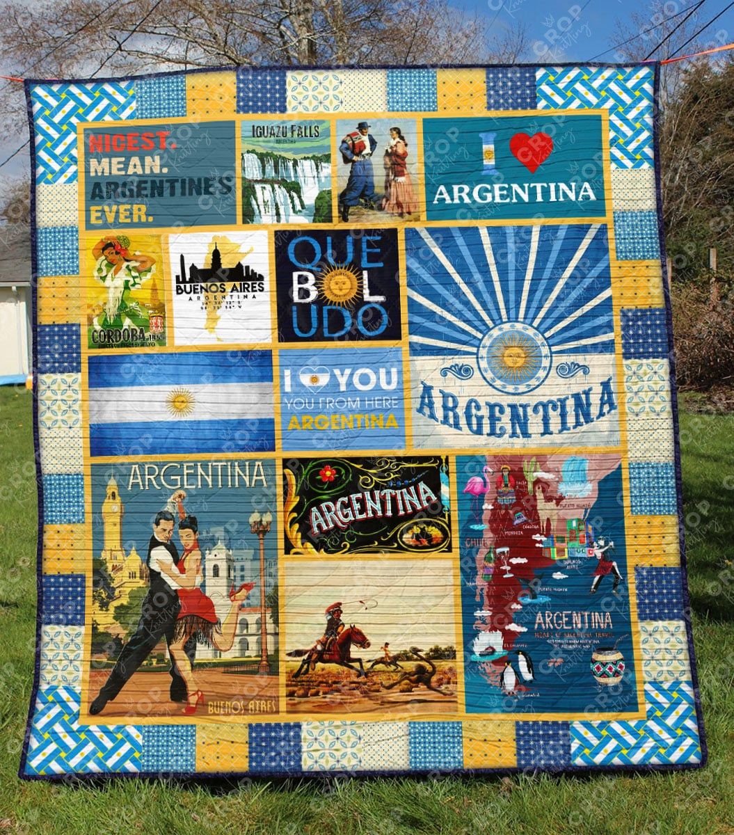 Argentina TU 3D Quilt Blanket 196