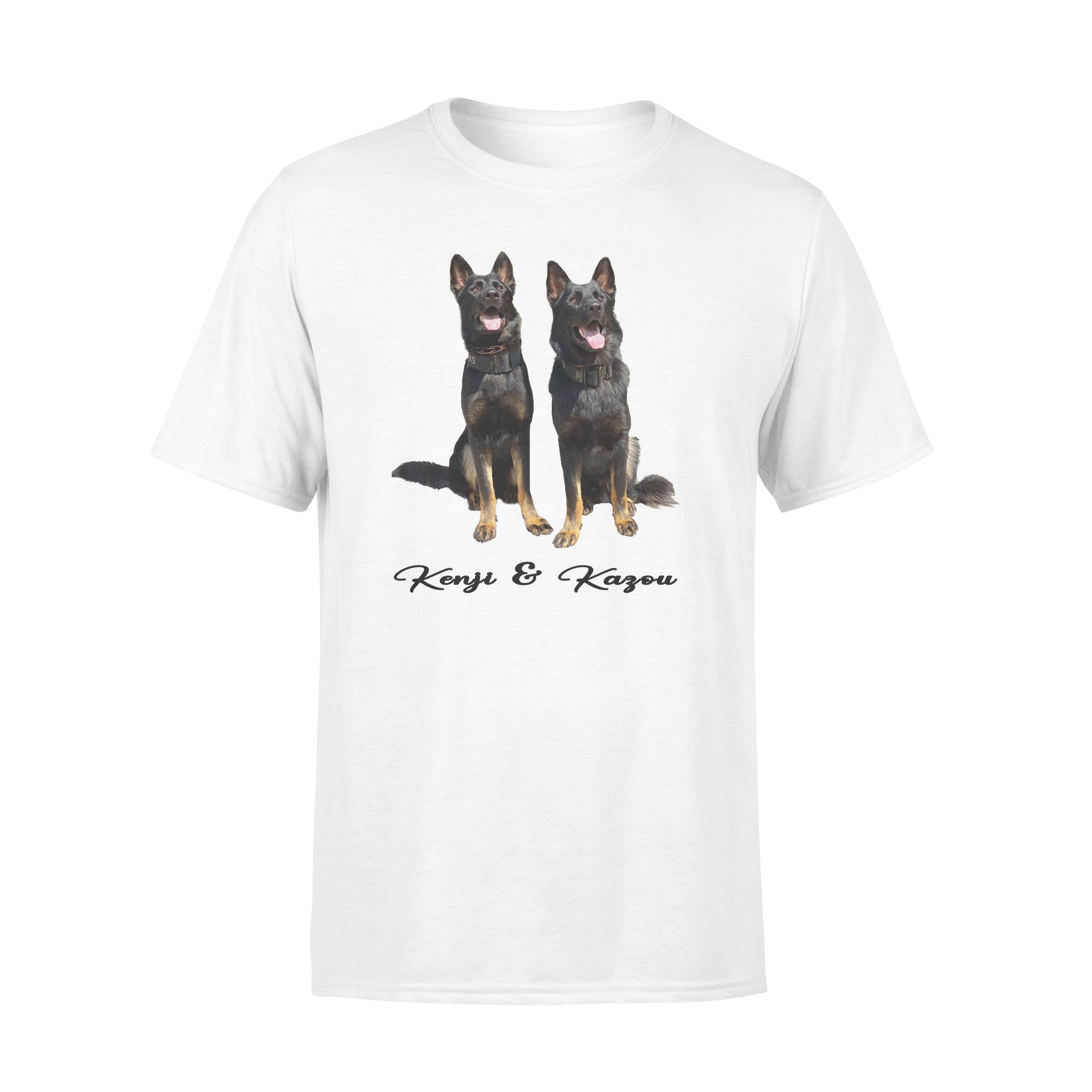 Kenji & Kazou (2) – Custom Illustrated Pet Personalized – T- Shirt