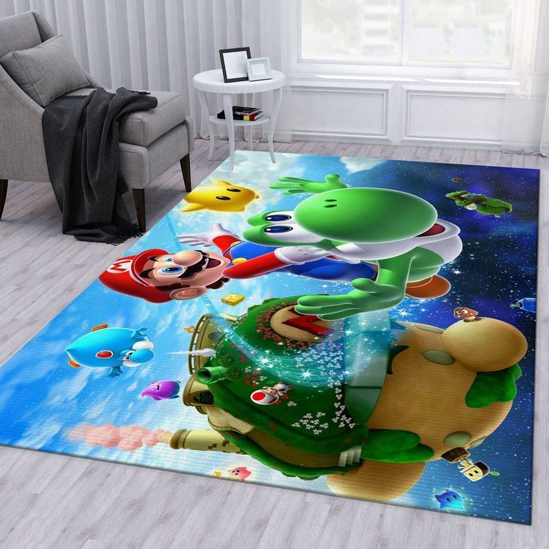 Super Mario 73 Area Rug Living Room And Bed Room Rug Gift Us Decor