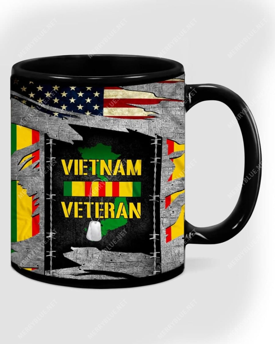 Vietnam Veteran Jesus Cross American Us Mug