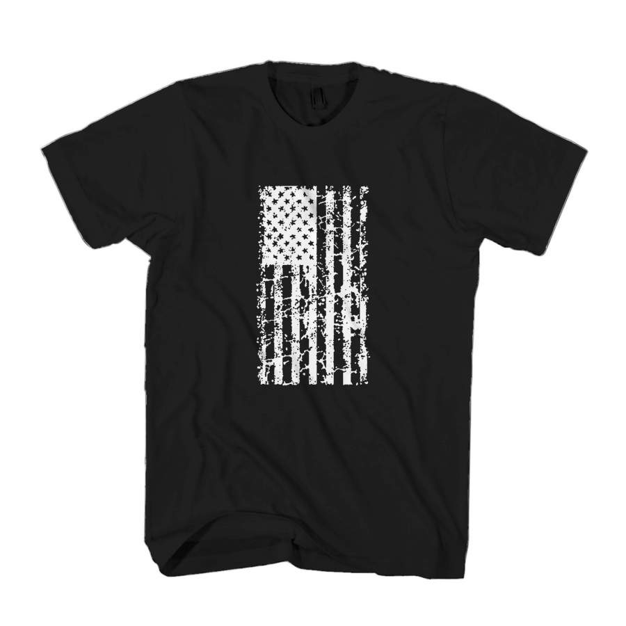 American Flag Vintage Patriotic Punk Anarchy Alternative Rock Man’s T-Shirt