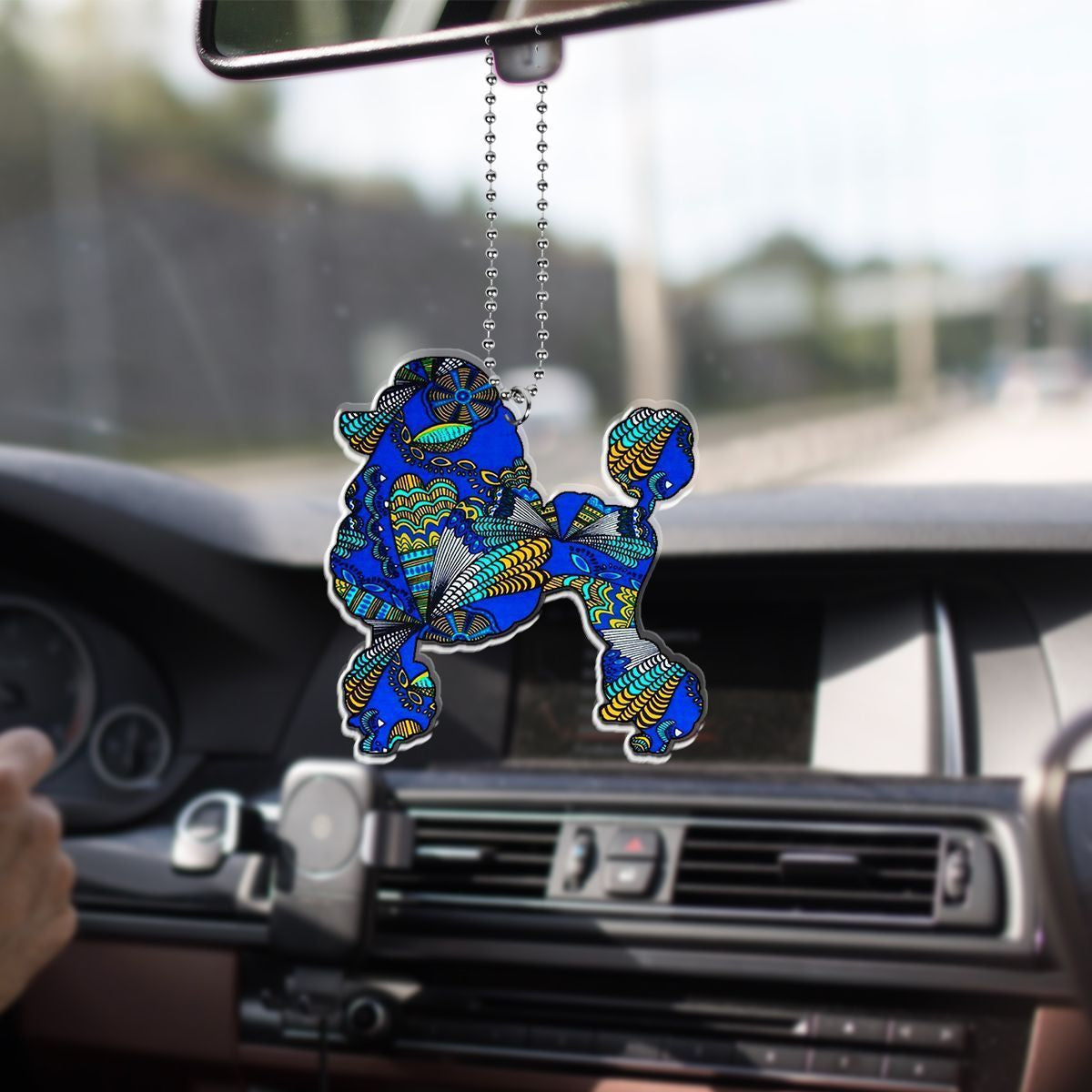 Wonderprint Ornament Sigma Gamma Rho Poodles Car Hanging Ornament Lt10