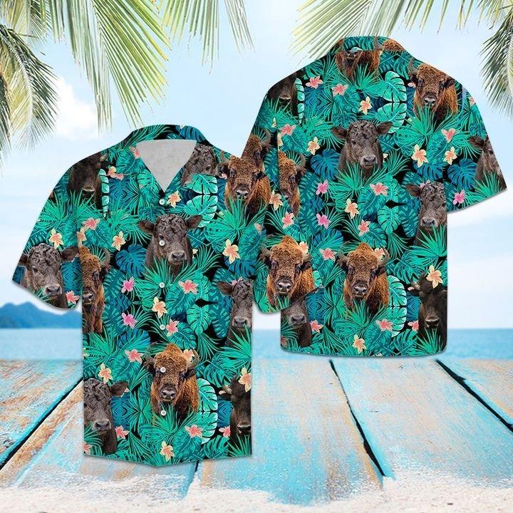 Bison Tropical Hawaii Shirt Unisex Full Size Adult Colorful Ha41203