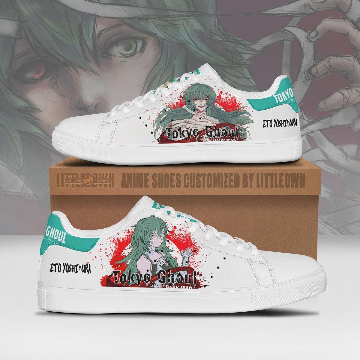 Tokyo Ghoul Eto Yoshimura Skateboard Shoes Custom Anime Sneakers