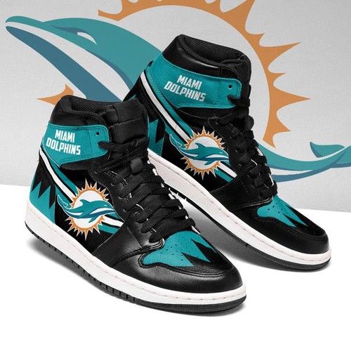 Miami Dolphins Jordan Sneakers For Fan High Top Custom Shoes Air Jordan High Sneakers Sport Sneakers