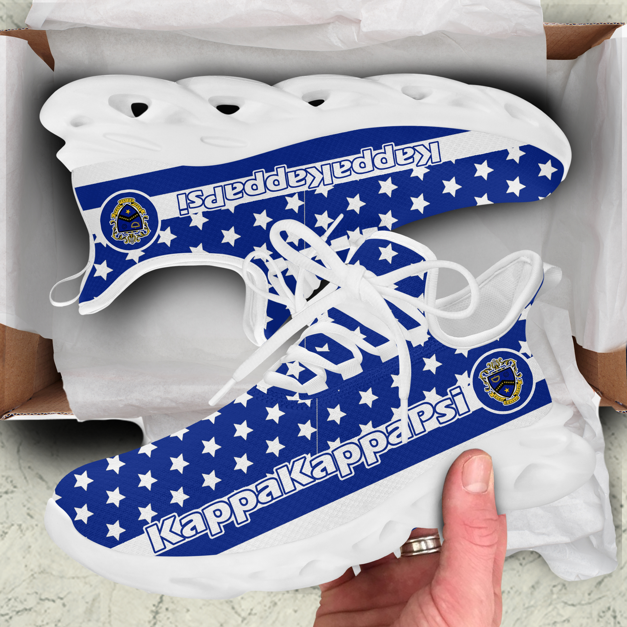 Kappa Kappa Psi White Clunky Sneakers