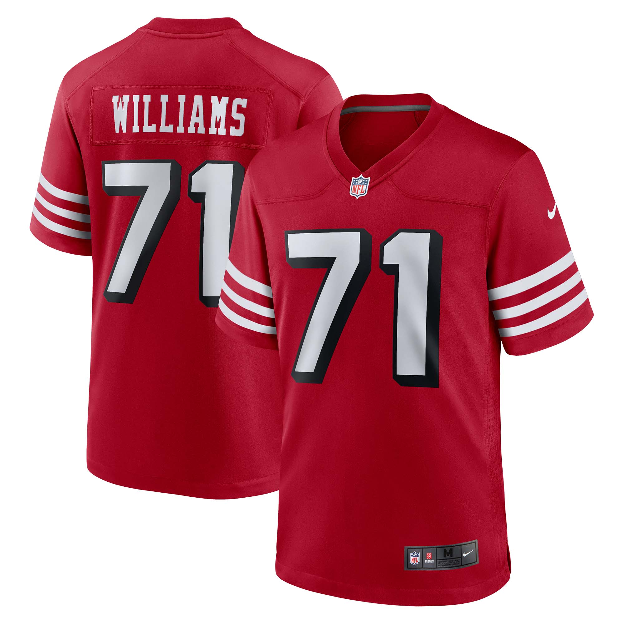 Men’s San Francisco 49ers Trent Williams Scarlet Alternate Game Jersey