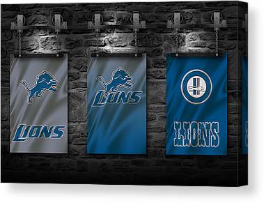 48 Detroit Lions Joe Hamilton Canvas Print