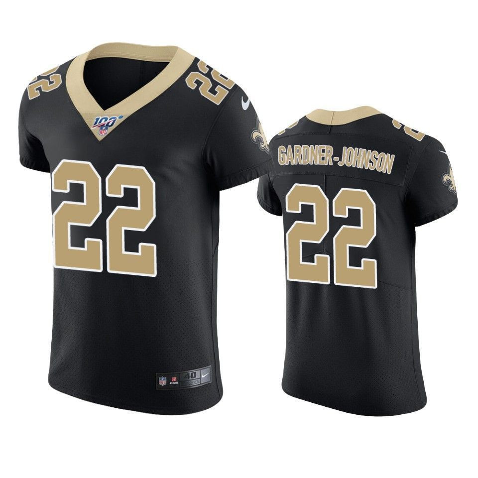 New Orleans Saints Chauncey Gardner Johnson Black 100Th Season Vapor Elite 3D Jersey