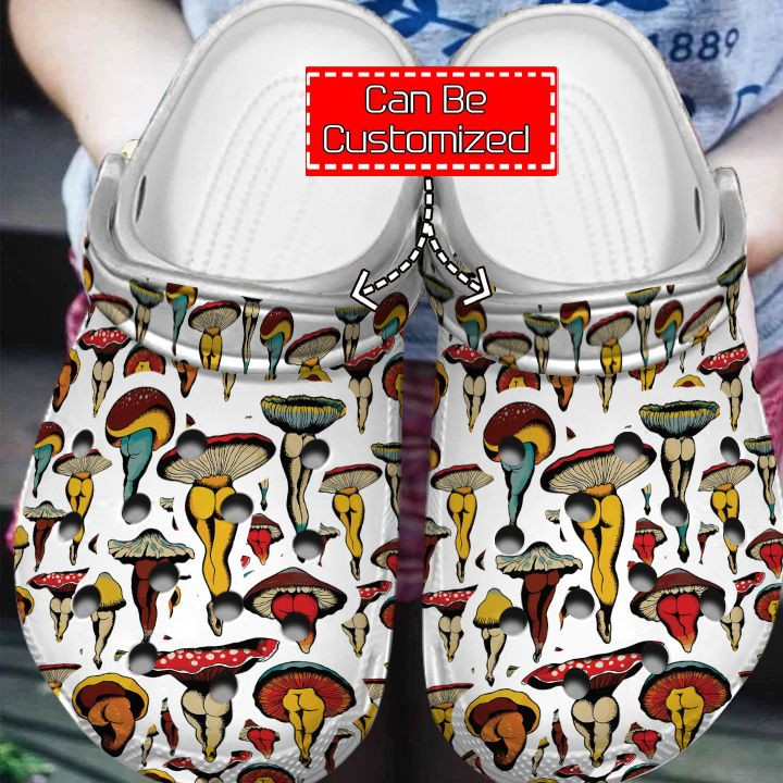 Mushroom Crocs – Dancing Mushroom Patterns Clog Shoes For Men And Women