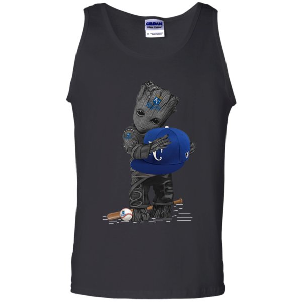 Groot Hug Kansas City Royals Baseball Shirt Cotton Tank Top