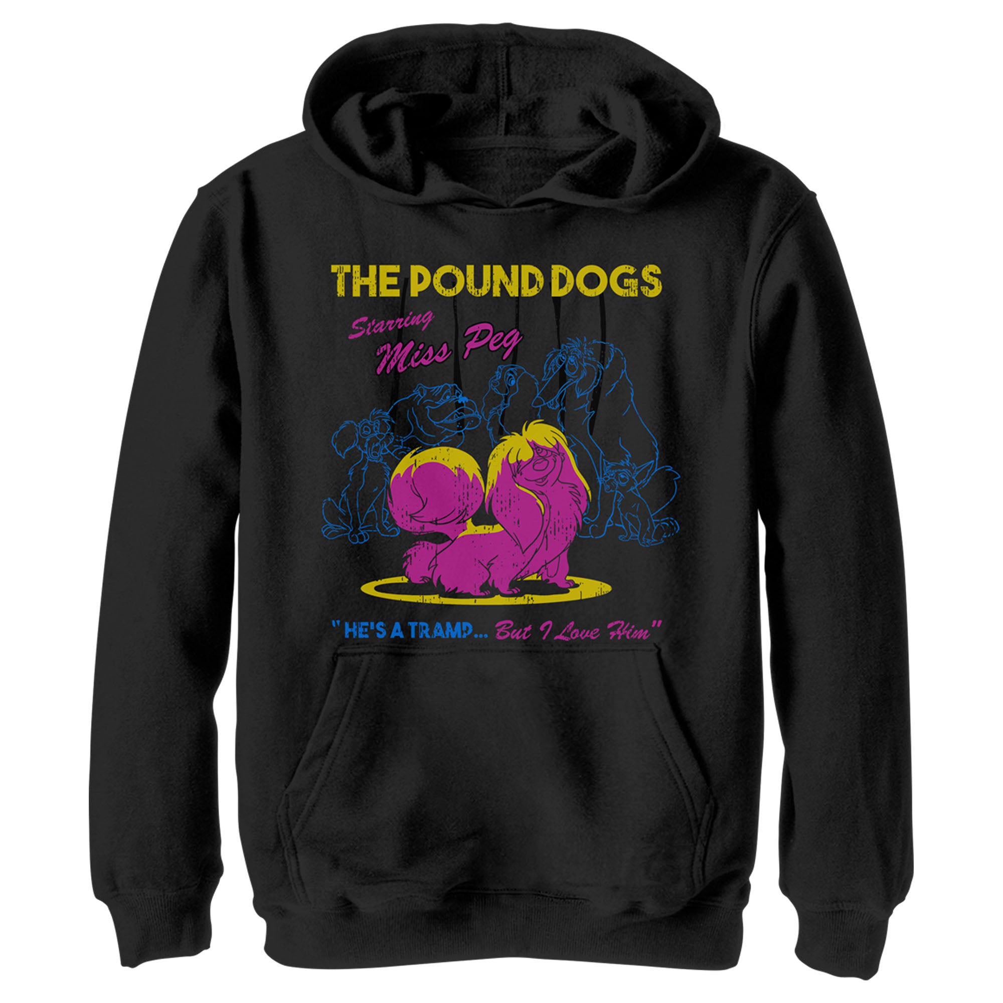 Boy’S Lady And The Tramp Miss Peg And The Pound Dogs Pull Over Hoodie