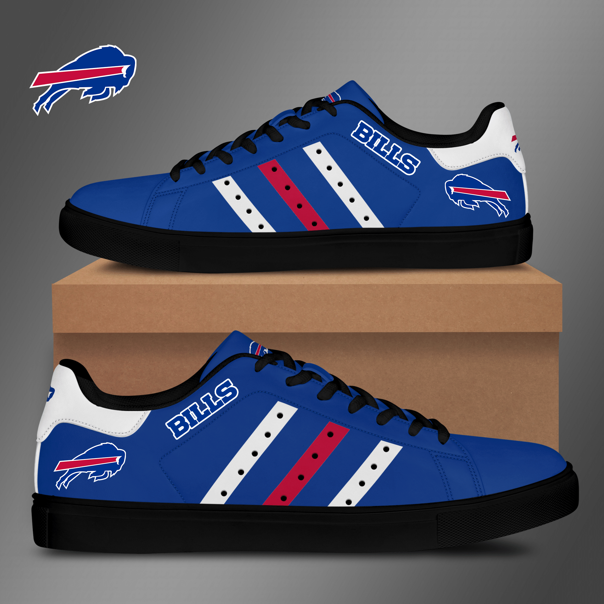 Buffalo Bills Low Top Shoes V8