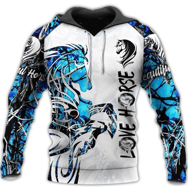 Love Horse 3D All Over Printed Shirts Ta041302