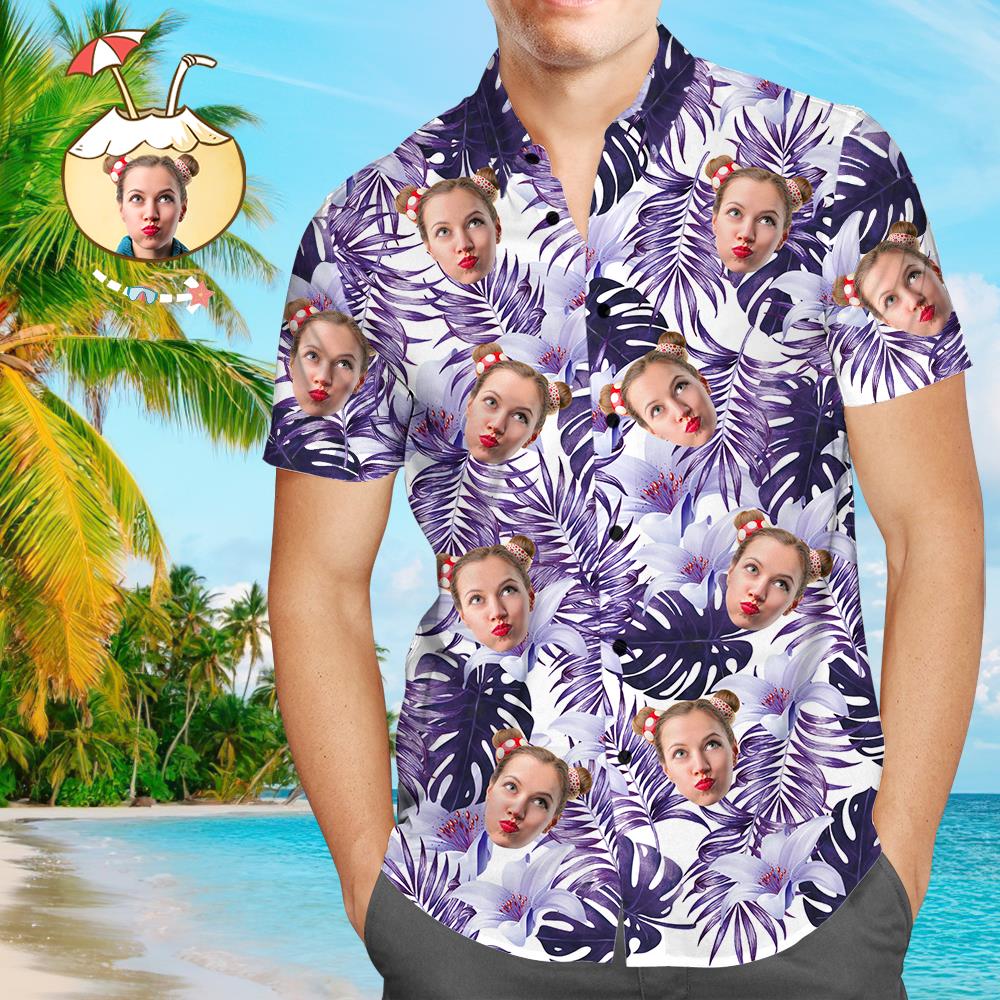 Custom Face Shirt Hawaii For Men Women Ha79368