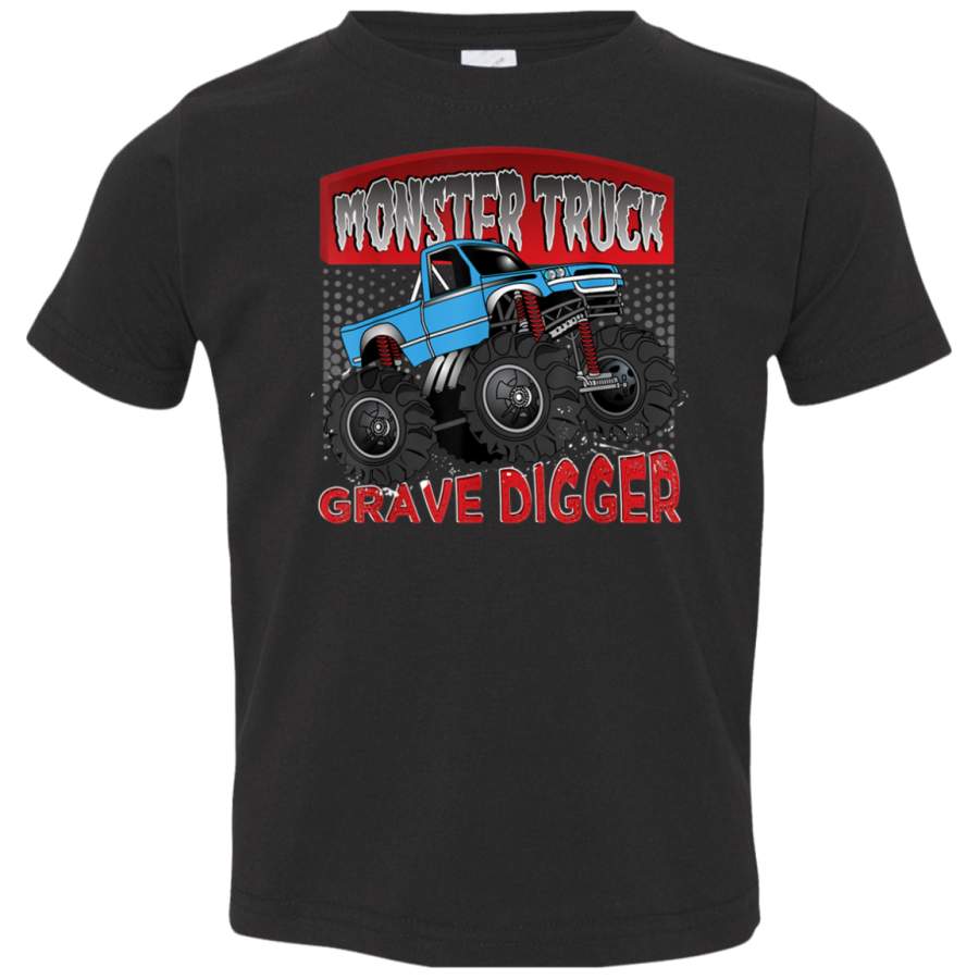 Monster Truck Grave Digger Awesome Truck Gift Shirt 3321 Rabbit Skins Toddler Jersey T-Shirt