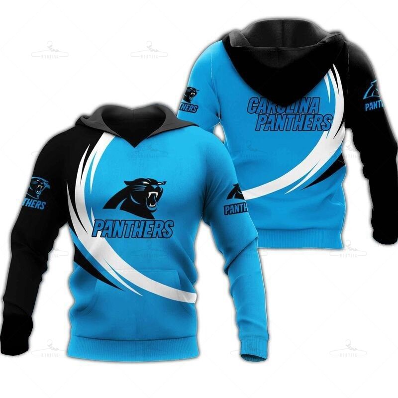 Carolina Panthers Hoodie Curve Graphic Gift For Men