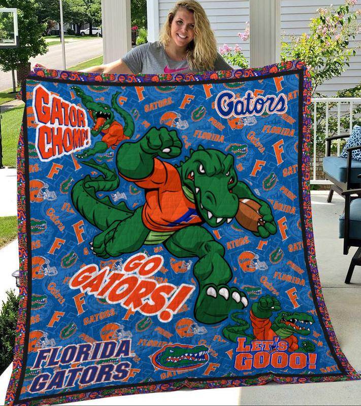 Florida Gators Football Quilt Blanket Best Gift For Fans V881-Hao1