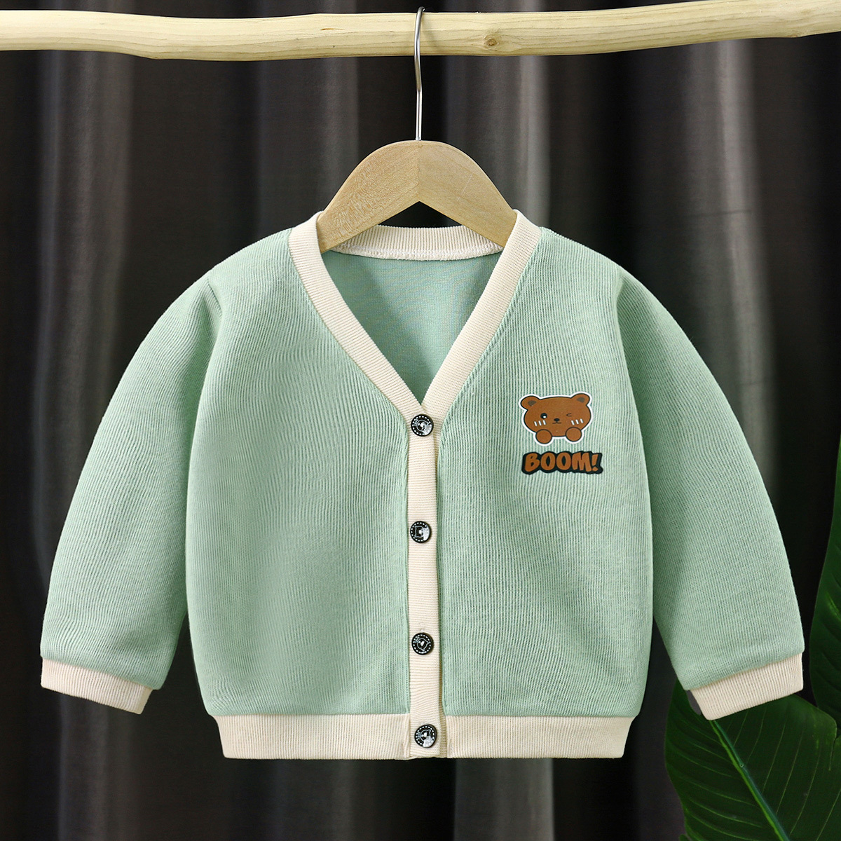 Winter & Autumn Baby Clothes Long Sleeve Knit Cardigan Autumn Boys and Girls Solid Color Versatile Sweater Jacket Knit Sweater alx