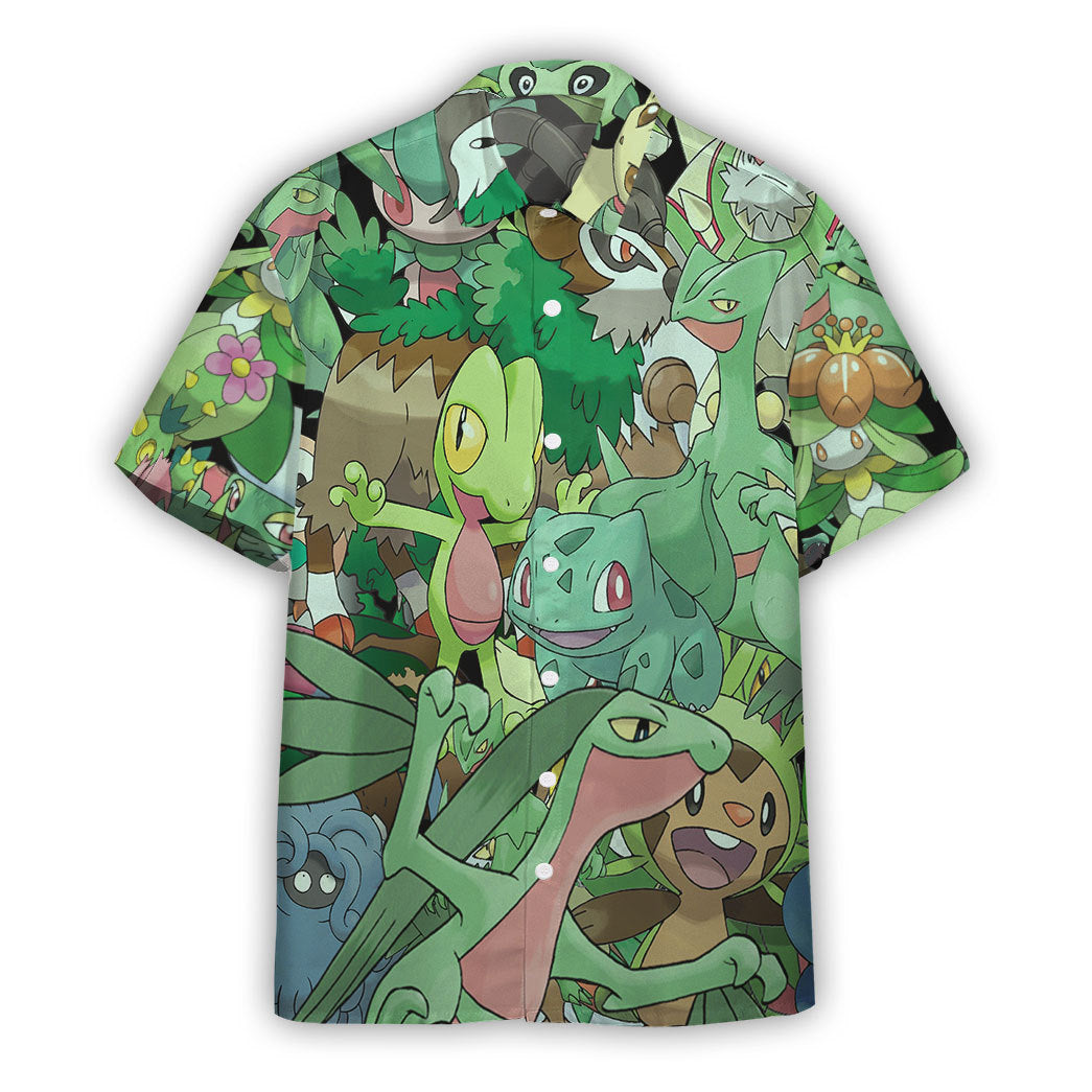 Gearhumans Pkm Grass Custom Hawaiian Shirt Ha2992