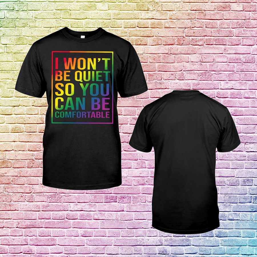 Gay Birthday Presents, Gift For Gaymer Pride Month, I Won’T Be Quiet, Lesbian Shirt