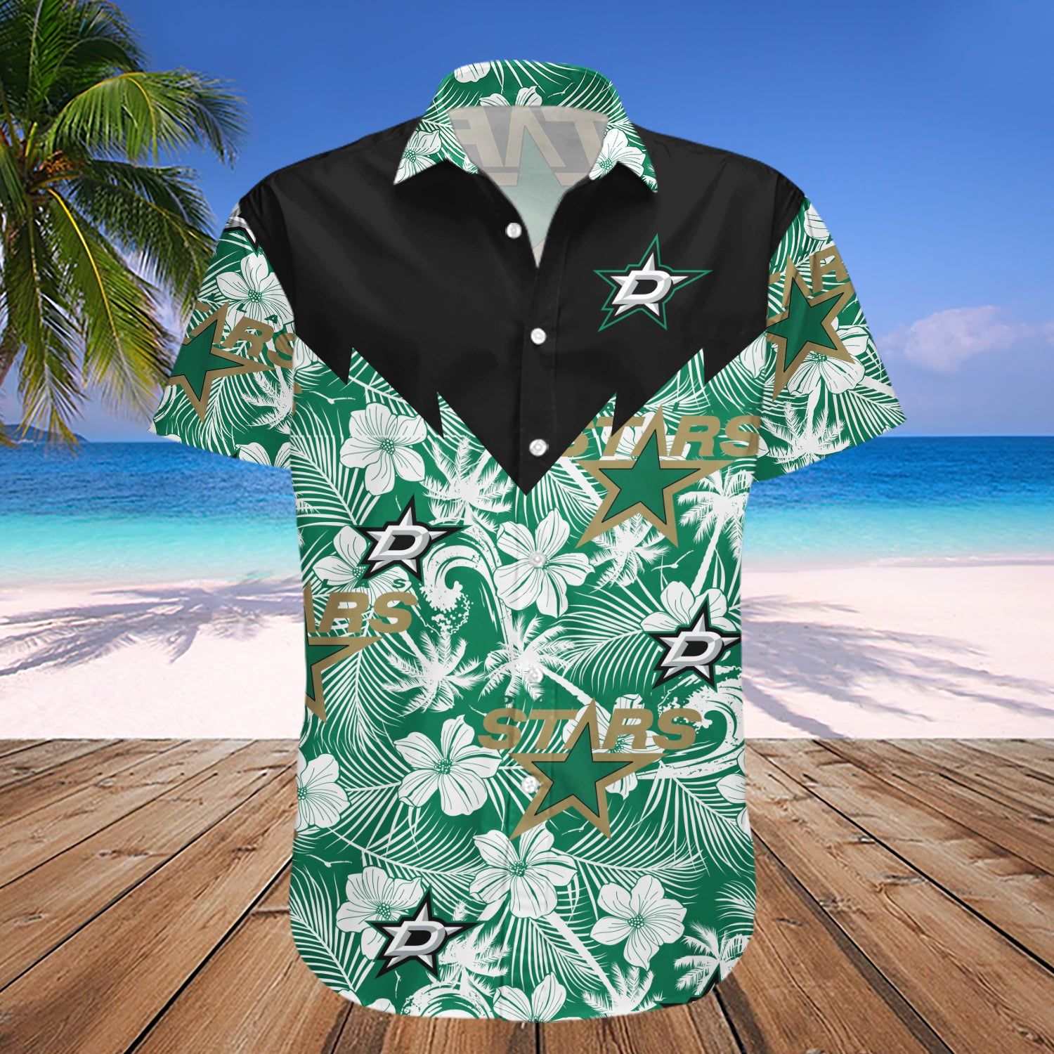 Dallas Stars Hawaii Shirt Tropical Seamless- Nhl