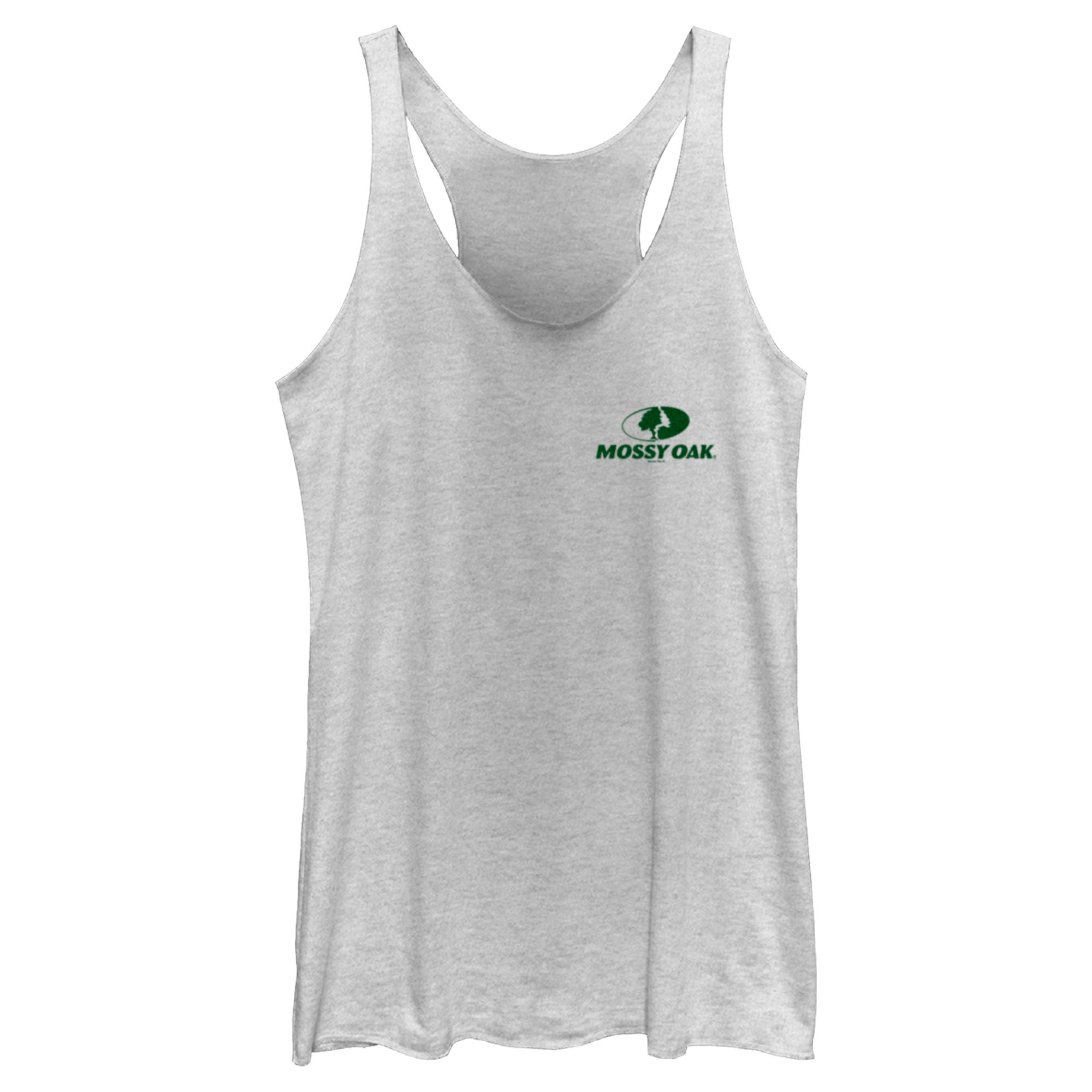 Women’S Mossy Oak Small Forest Green Classic Logo Racerback Tank Top