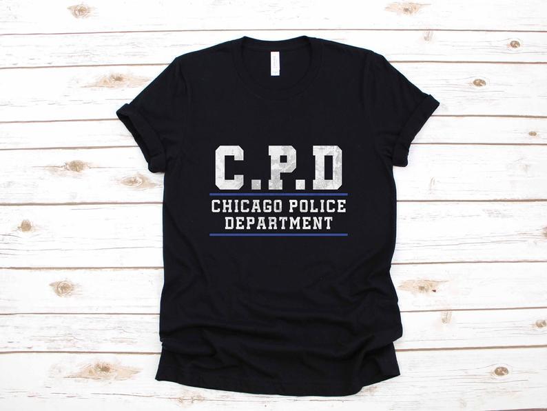 Dreameris Chicago Police Officer Law Enforcement Gift T Shirt Long Sleeve Sweatshirt  Hoodie Tank Top