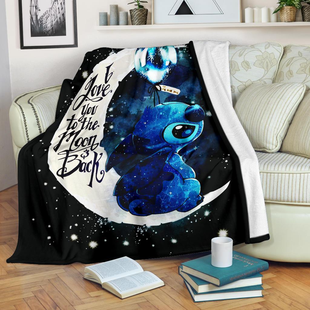 Stitch Moon Fleece Blanket