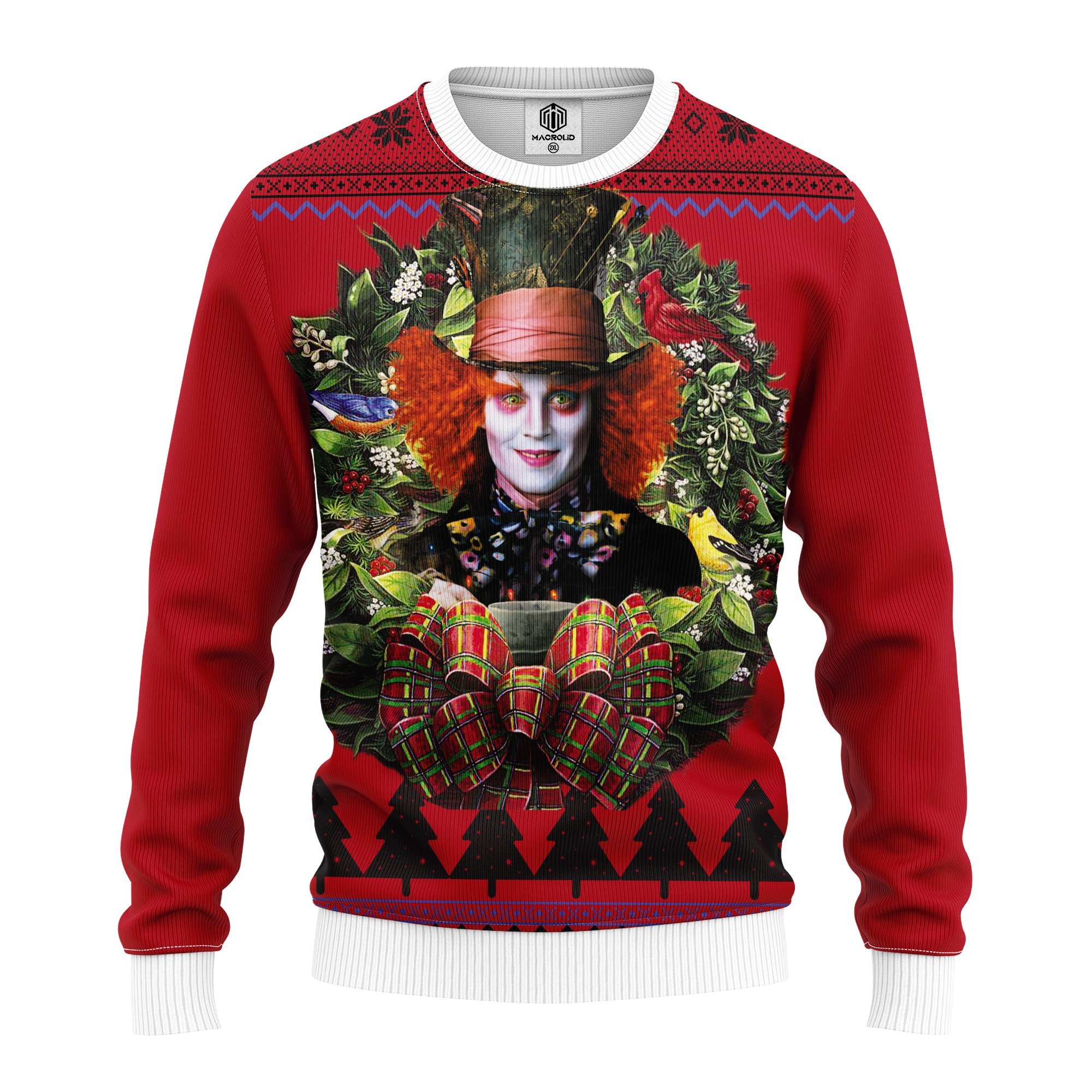 Alice In Wonderland The Mad Hatter Noel Mc Ugly Christmas Sweater – thanksgiving gift