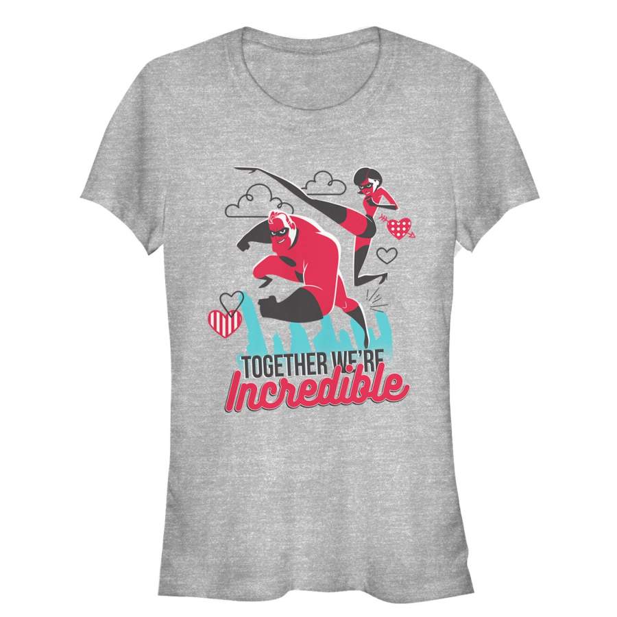 The Incredibles Junior’s Valentine Together We’re Incredible  T Shirt